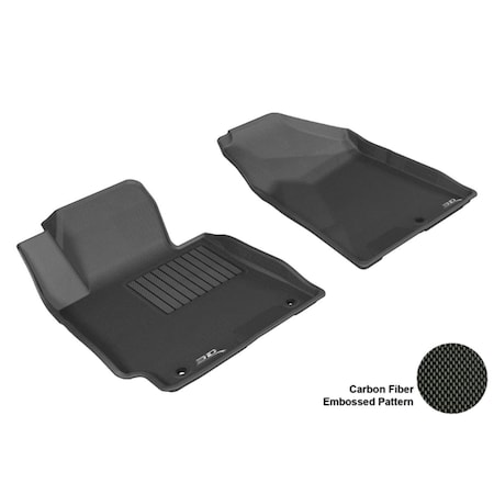 3D Maxpider KIA FORTE 2014 SDN KAGU BLACK R1 Floor Mat L1KA01711509